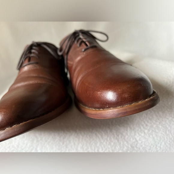 Florsheim Size 11.5 Men’s Brown Leather Lace Up Shoes - Picture 4 of 16